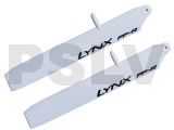 LX61258-SP-R - Plastic Main Blade 125 mm  Stretch Bullet  MCPX-BL   Replica Edition  White 